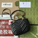 グッチバッグ GUCCI 2024新作 高品質 マーモントシリーズ ショルダーバッグ 739682