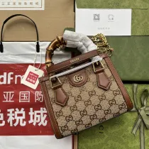 グッチバッグ GUCCI 2024新作 高品質 バンブーラインストーンバッグ 675800