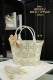 ディオールバッグ DIOR  2024新作 刺繍入り野菜かごバッグ