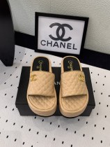 シャネル靴 CHANEL 2024新作 ダイヤモンドプラットフォームプラットフォームスリッパ