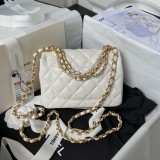 シャネルバッグCHANEL 2024新作 AS4385 パールチェーンバッグ