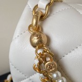 シャネルバッグCHANEL 2024新作 AS4384 パールチェーンバッグ