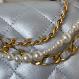 シャネルバッグCHANEL 2024新作 AS4385 パールチェーンバッグ
