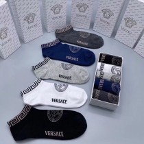 ヴェルサーチ靴下 Versace  2024新作 メンズショートソックス