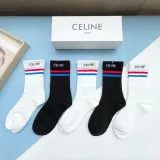 セリーヌ靴下 CELINE  2024新作 ふくらはぎ半ばソックス