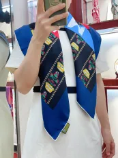 グッチマフラー GUCCI  2024新作 絹のスカーフ