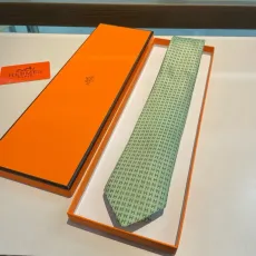 エルメスネクタイ HERMES  2024新作 シルクネクタイ