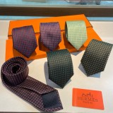 エルメスネクタイ HERMES  2024新作 シルクネクタイ