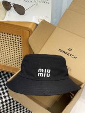 ミュウミュウ帽子 Miu Miu  2024新作 漁師の帽子