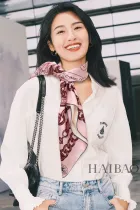 シャネルマフラー CHANEL  2024新作 2色チェーン両面2色スクエアスカーフ