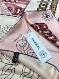 シャネルマフラー CHANEL  2024新作 2色チェーン両面2色スクエアスカーフ