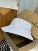 ミュウミュウ帽子 Miu Miu  2024新作 漁師の帽子