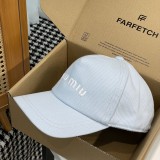 ミュウミュウ帽子 Miu Miu  2024新作 野球帽