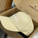 ミュウミュウ帽子 Miu Miu  2024新作 野球帽