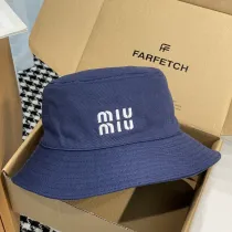ミュウミュウ帽子 Miu Miu  2024新作 漁師の帽子