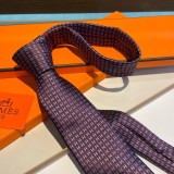 エルメスネクタイ HERMES  2024新作 シルクネクタイ
