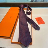 エルメスネクタイ HERMES  2024新作 シルクネクタイ