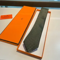 エルメスネクタイ HERMES  2024新作 シルクネクタイ