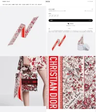 ディオールマフラー DIOR  2024新作 リボン