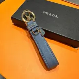 プラダキーホルダー PRADA  2024新作 革のキーホルダー