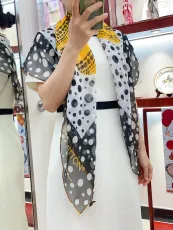 ルイヴィトンマフラー LOUIS VUITTON  2024新作 絹のスカーフ
