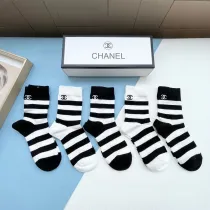 シャネル靴下 CHANEL  2024新作 ハイソックス
