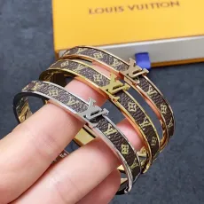 ルイヴィトンブレスレット LOUIS VUITTON 2024新作 プリントレザーブレスレット