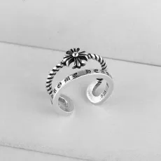 クロムハーツ指輪 CHROME HEARTS 2024新作 オープンリング