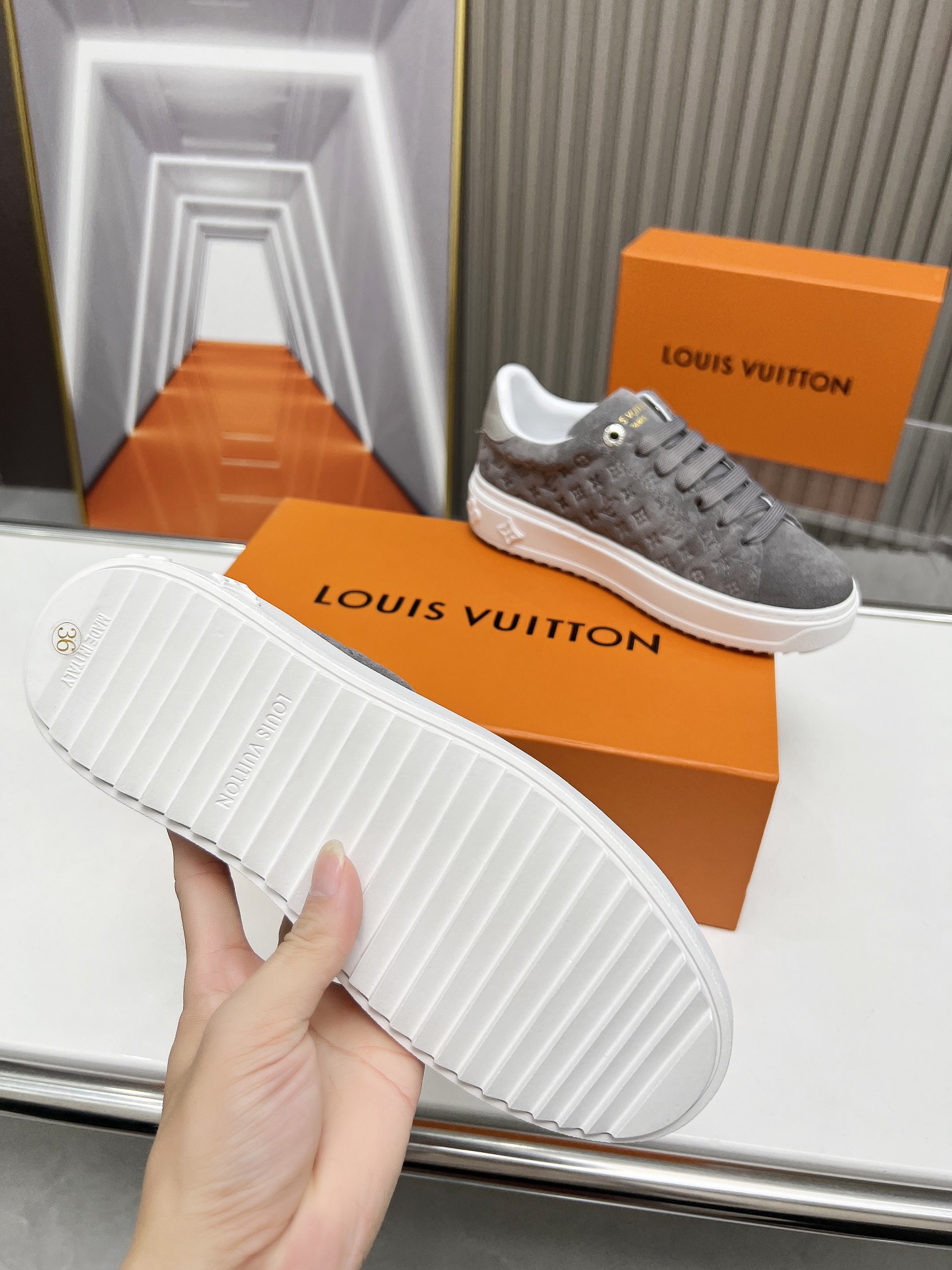 ルイヴィトン靴 LOUIS VUITTON 2024新作 time out スポーツシューズ