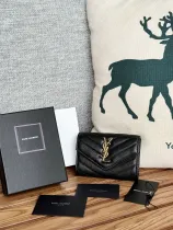 サンローラン財布 Yves Saint Laurent 2024新作 二つ折りクリップウォレット 414404