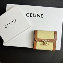 セリーヌ財布 CELINE 2024新作 三つ折り財布