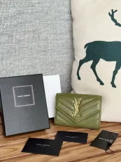 サンローラン財布 Yves Saint Laurent 2024新作 二つ折りクリップウォレット 414404