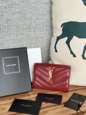サンローラン財布 Yves Saint Laurent 2024新作 二つ折りクリップウォレット 414404