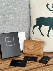 サンローラン財布 Yves Saint Laurent 2024新作 二つ折りクリップウォレット 414404
