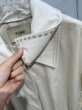 フェンディ服 FENDI 2024新作 パッチワークレザートレンチコート