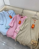 エルメス服 HERMES 2024新作 ホットダイヤモンドレター半袖