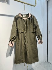 セリーヌ服 CELINE 2024新作 フード付きロングトレンチコート