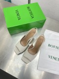 ボッテガヴェネタ靴 BOTTEGA VENETA 2024新作 ノットシリーズメタルヒール、ロープヒール、ダブルストラップサンダル、スクエアトゥスリッパ