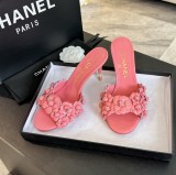 シャネル靴 CHANEL 2024新作 スティレットカメリアサンダル