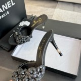 シャネル靴 CHANEL 2024新作 スティレットカメリアサンダル