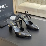 シャネル靴 CHANEL 2024新作 パールハイヒールスリッパ