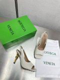 ボッテガヴェネタ靴 BOTTEGA VENETA 2024新作 ノットシリーズメタルヒール、ロープヒール、ダブルストラップサンダル、スクエアトゥスリッパ