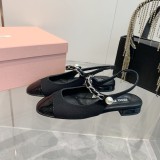 ミュウミュウ靴 Miu Miu 2024新作 スティレットとブロックヒールのメリージェーン サンダル