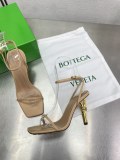 ボッテガヴェネタ靴 BOTTEGA VENETA 2024新作 ノットシリーズメタルヒール、ロープヒール、ダブルストラップサンダル、スクエアトゥスリッパ