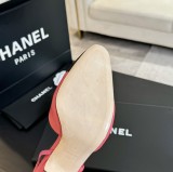 シャネル靴 CHANEL 2024新作 厚底ヒール スクエアトゥ カラーブロック 万能 ハイヒール バックスリップ レディース サンダル