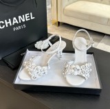 シャネル靴 CHANEL 2024新作 スティレットカメリアサンダル