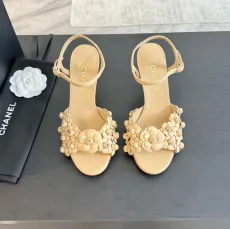 シャネル靴 CHANEL 2024新作 スティレットカメリアサンダル