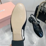 ミュウミュウ靴 Miu Miu 2024新作 スティレットとブロックヒールのメリージェーン サンダル