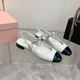 ミュウミュウ靴 Miu Miu 2024新作 スティレットとブロックヒールのメリージェーン サンダル