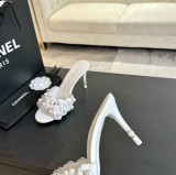 シャネル靴 CHANEL 2024新作 スティレットカメリアサンダル